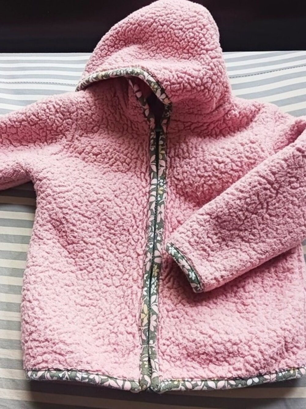 Carter's Baby Girl Sherpa Long-Sleeve Hooded Zip-Up Jacket - Pink